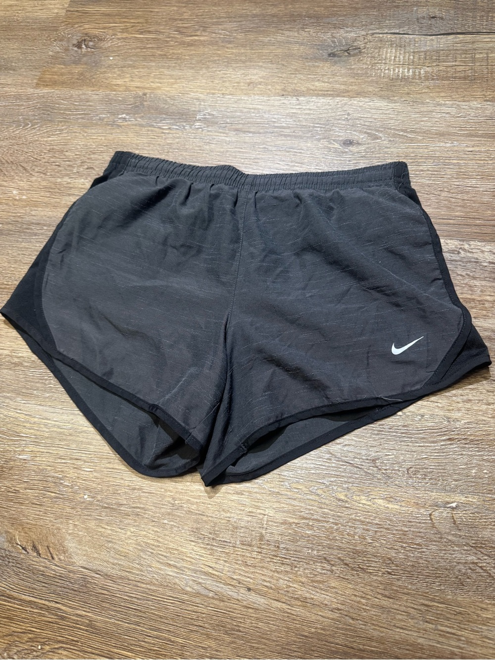 Nike Black Women's Training Shorts with White Swoosh